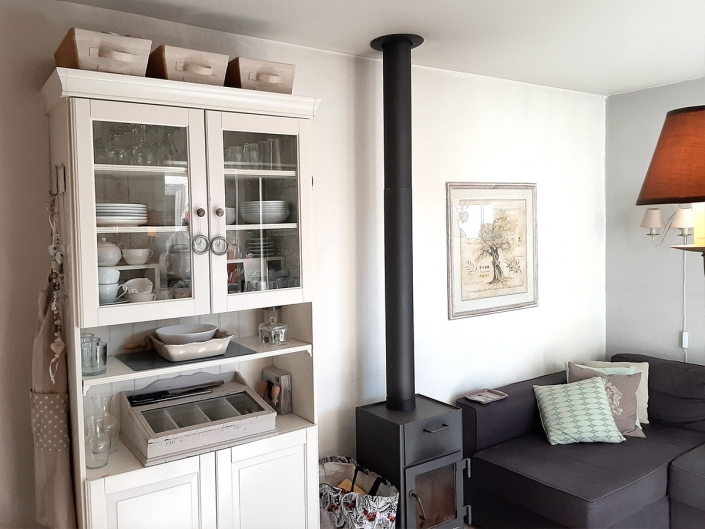 Coin salon & cheminée | Bastidon 29, vacances au pied du Mont Ventoux